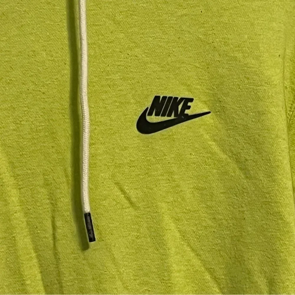 Nike Neon Green Logo Hoodie Sweatshirt